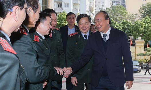 Thủ tướng Nguyễn Xuân Phúc và các đại biểu dự Hội nghị. Ảnh: VGP/Quang Hiếu
