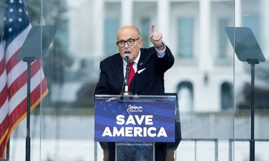 Ông Rudy Giuliani, luật sư riêng của Tổng thống Mỹ Donald Trump, bị điều tra sau vụ hỗn loạn tại Điện Capitol ngày 6.1. Ảnh: AFP