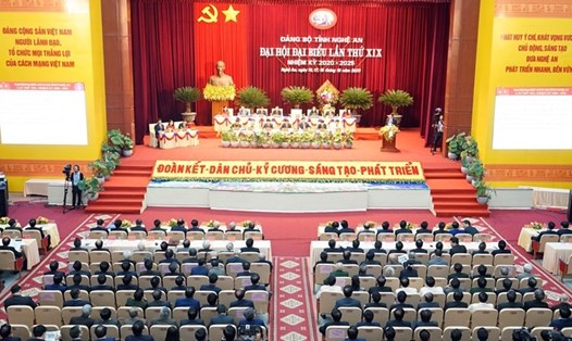 Đại hội đại biểu Đảng bộ tỉnh Nghệ An lần thứ XIX, nhiệm kỳ 2020 - 2025 đề ra nhiều chỉ tiêu phát triển kinh tế - xã hội quan trọng. Ảnh: Quang Đại