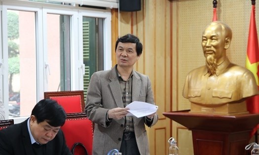 Ông Ngô Minh Tuấn - Tổng Biên tập Tạp chí Xây dựng Đảng, Trưởng Ban Thư ký Giải Búa liềm vàng lần thứ V - năm 2020. Ảnh Ngô Khiêm