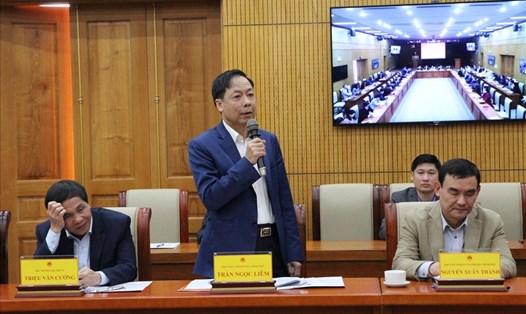 Phó Tổng Thanh tra Chính phủ Trần Ngọc Liêm phát biểu tại Hội nghị. Ảnh: Phạm Đông