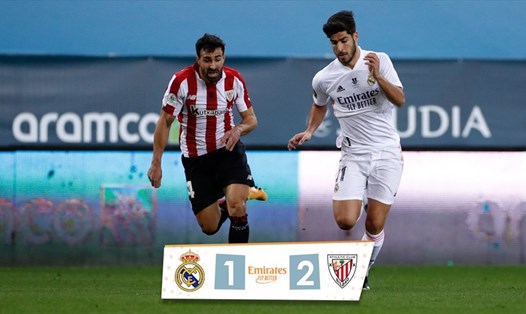 Athletic Bilbao đã chấm dứt mạch 11 trận không thắng trước Real Madrid. Ảnh: Twitter
