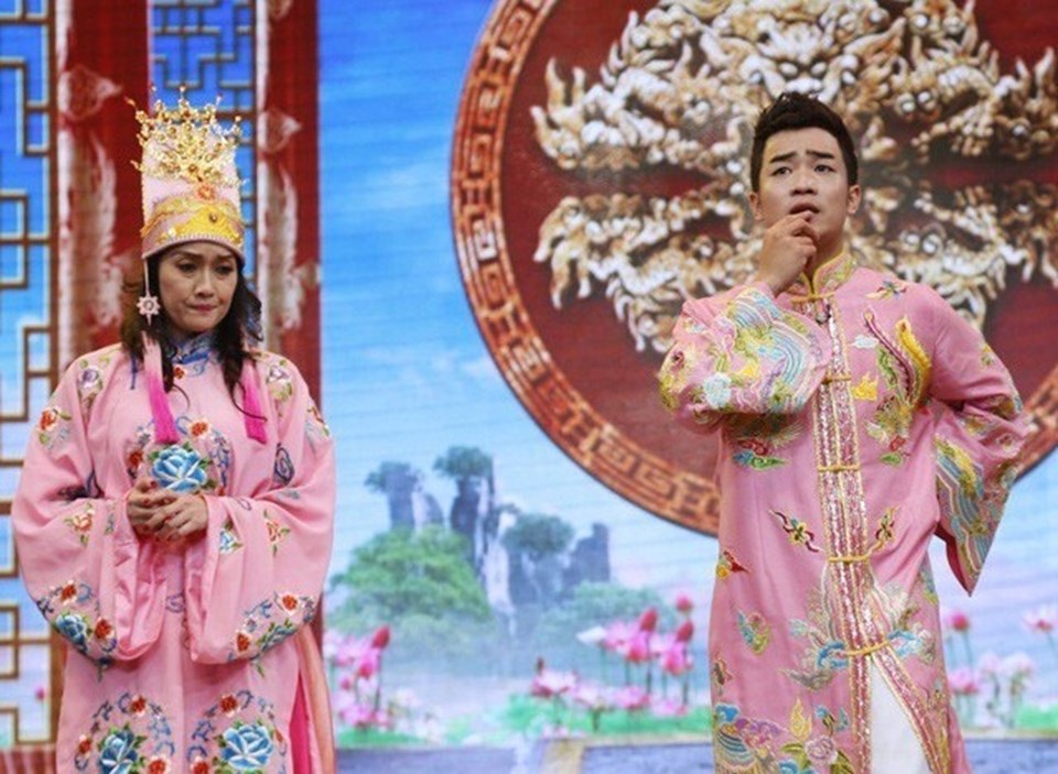 Đỗ Duy Nam (phải) trở lại Táo quân 2021. Ảnh: NSCC. Đỗ Duy Nam (phải) trở lại Táo quân 2021. Ảnh: NSCC.