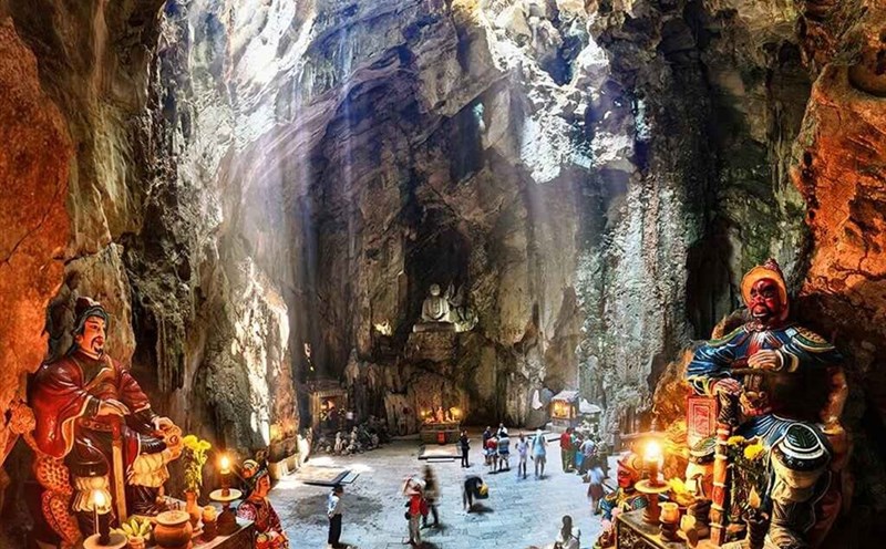 Danh thắng Ngũ Hành Sơn là một trong những diểm tham quan thu hút của TP Đà Nẵng (ảnh Dannangfantasty)