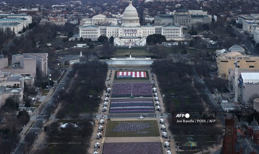 Điện Capitol trước lễ nhậm chức của Tổng thống đắc cử Joe Biden. Ảnh: AFP.