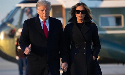 Tổng thống Donald Trump và Đệ nhất phu nhân Melania Trump. Ảnh: AFP
