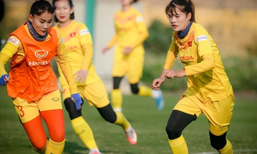 Đội tuyển nữ Việt Nam sẽ có những trận giao hữu trước khi khép lại đợt tập trung. Ảnh: Hải Hoàng