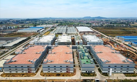 Khu công nghiệp Quang Châu (Bắc Giang), nơi những chiếc iPad made in Vietnam sẽ được sản xuất (Ảnh: Báo Chính phủ)