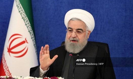 Tổng thống Iran Hassan Rouhani kêu gọi Tổng thống đắc cử Joe Biden quay trở lại thỏa thuận hạt nhân năm 2015. Ảnh: AFP