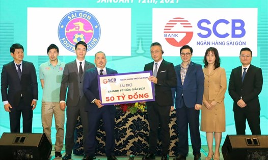 Câu lạc bộ Sài Gòn được tài trợ hơn 100 tỉ đồng từ những đối tác ngay ở mùa bóng thứ 2 chuyển giao cho những ông chủ mới. Ảnh: Fanpage CLB Sài Gòn.