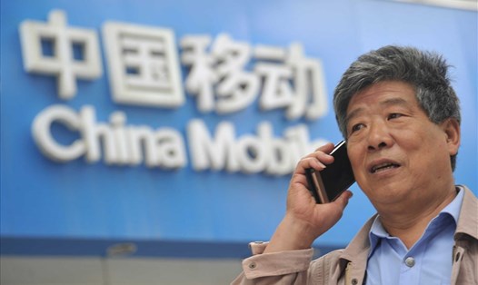 China Mobile là một trong các công ty viễn thông Trung Quốc bị NYSE huỷ niêm yết. Ảnh: Xinhua