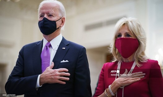 Tổng thống Joe Biden và Đệ nhất phu nhân Jill Biden. Ảnh: AFP.