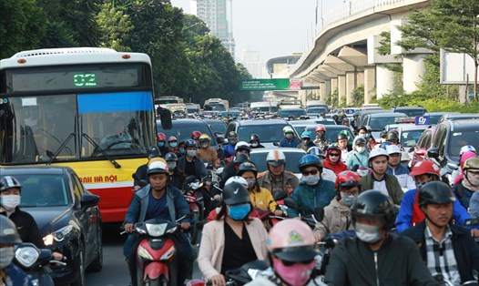 CSGT Hà Nội lên phương án giao thông để giảm thiểu tai nạn dịp cuối năm. Ảnh: Hải Nguyễn