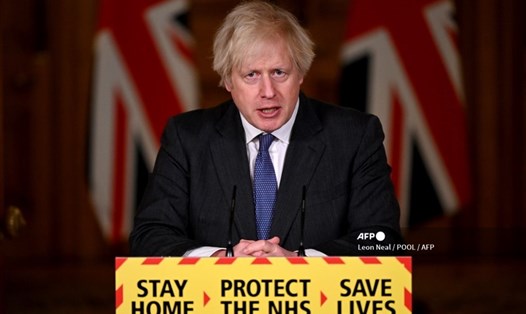 Thủ tướng Anh Boris Johnson cảnh báo hôm 22.1 về biến thể COVID ở Anh. Ảnh: AFP.