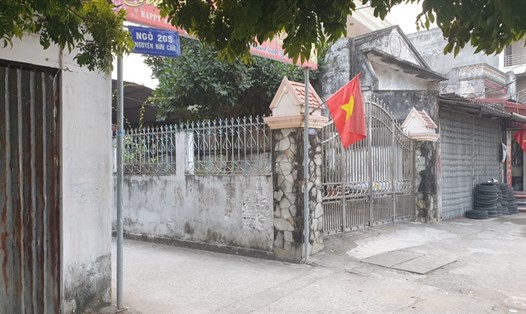 Nhà riêng thiếu tá Cường tại ngõ 205,  phố Nguyễn Hữu Cầu, phường Ngọc Xuyên, quận Đồ Sơn, Hải Phòng. Ảnh MC
