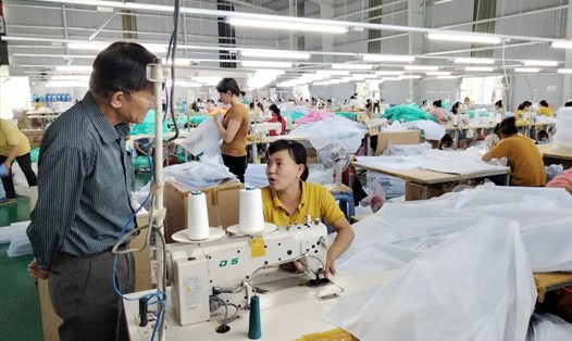 Người lao động ở Công ty TNHH Công nghiệp Trân Nguyên huyện Đạ Tẻh, Lâm Đồng. Ảnh Đức Thiệm