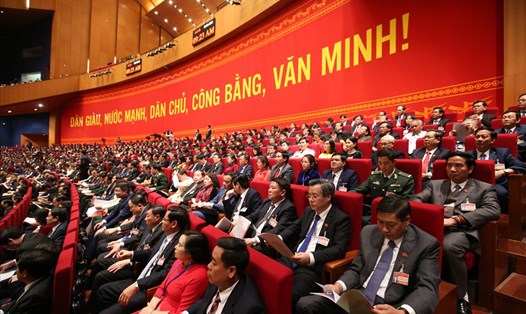 Các đại biểu tham dự Đại hội Đảng lần thứ XIII. Ảnh: Hải Nguyễn