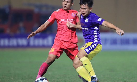 Câu lạc bộ Hà Nội (phải) cùng Sài Gòn sẽ đại diện cho Việt Nam thi đấu AFC Cup 2021. Ảnh: VPF.