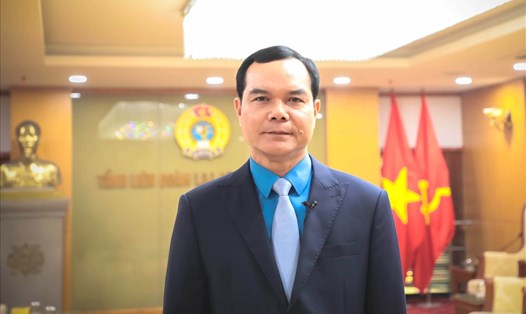 Đồng chí Nguyễn Đình Khang, Uỷ viên Trung ương Đảng, Chủ tịch Tổng LĐLĐVN. Ảnh: Việt Lâm