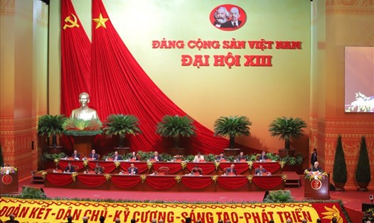 Đại hội Đại biểu toàn quốc lần thứ XIII của Đảng Cộng sản Việt Nam khai mạc sáng 26.1. Ảnh: Xuân Hải - Vương Trần.