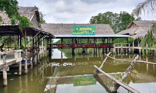 Một điểm du lịch sinh thái tại Mũi Cà Mau, huyện Ngọc Hiển, tỉnh Cà Mau. Ảnh: Nhật Hồ.