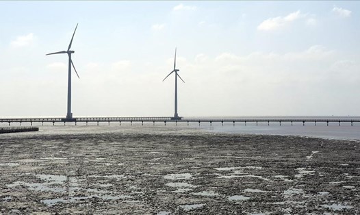 Bạc Liêu là tỉnh duy nhất có điện gió tại bờ biển bồi đi vào hoạt động. Ảnh: Nhật Hồ