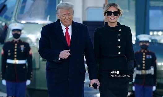 Vợ chồng ông Donald Trump. Ảnh: AFP.