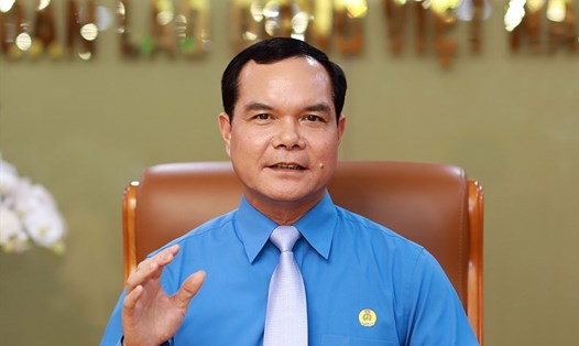 Chủ tịch Tổng Liên đoàn Lao động Việt Nam Nguyễn Đình Khang. Ảnh: Hải Nguyễn