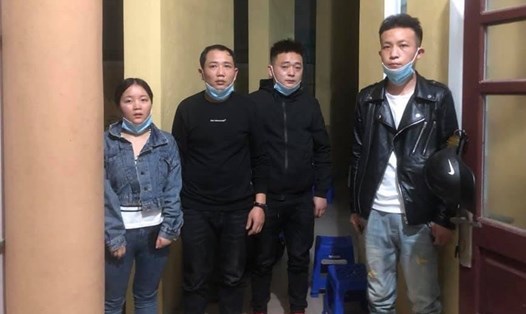 Cơ quan công an phát hiện 4 người Trung Quốc nghi nhập cảnh trái phép. Ảnh: CACC