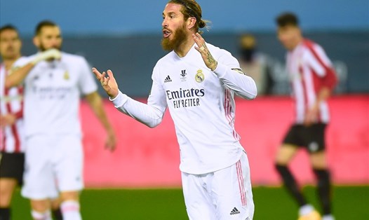 Sergio Ramos không đồng ý với đề nghị của Real Madrid về hợp đồng mới. Ảnh: AFP