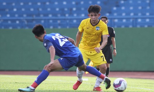 Hoàng Anh Gia Lai hoà Nam Định 1-1 trong trận đấu chiều 3.1. Ảnh: Thanh Vũ