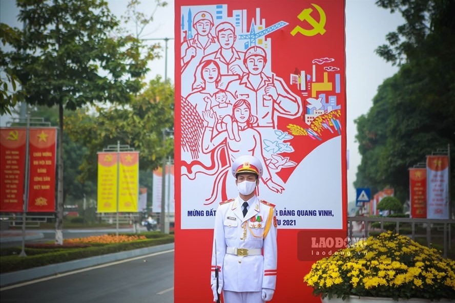 Đại hội đại biểu toàn quốc lần thứ XIII của Đảng Cộng sản Việt Nam chính thức khai mạc sáng 26.1, tại Hà Nội. Ảnh: Tô Thế.