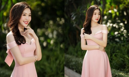 Đậu Hải Minh Anh là cô gái được yêu thích nhất Hoa hậu Việt Nam 2020. Ảnh: NSCC.
