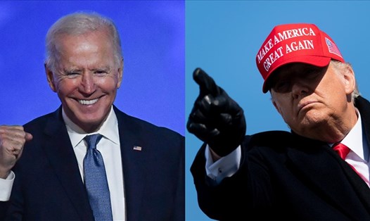 Tổng thống đắc cử Joe Biden và Tổng thống Donald Trump. Ảnh: AFP