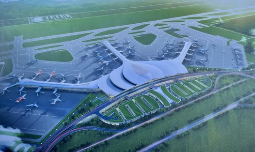 Dự án sân bay Long Thành giai đoạn 1 dự kiến đưa vào hoạt động vào tháng 12/2025. Ảnh KH