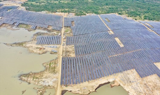 Nhà máy điện mặt trời Thiên Tân 1.2 có công suất 100 MWp đã chính thức hòa lưới điện quốc gia vào ngày 31.12.2020. Ảnh: T&T Group