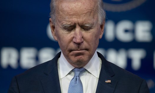 Tổng thống đắc cử Joe Biden kêu gọi Tổng thống Donald Trump thực hiện vai trò hiến định sau vụ bạo động của người biểu tình ở tòa nhà Quốc hội Mỹ ngày 6.1. Ảnh: AFP.