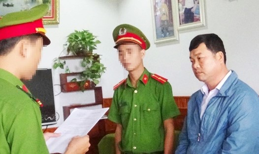 Phạm Đắc Thành bị lực lượng chức năng bắt tạm giam. Ảnh: Xuân Mai