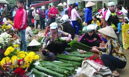 Chợ Phố Phủ, huyện Bình Lục, tỉnh Hà Nam. Ảnh: Trần Thị Trâm