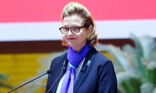 Bà Caitlin Wiesen - Antin, Trưởng Đại diện thường trú UNDP tại Việt Nam. Ảnh: VGP