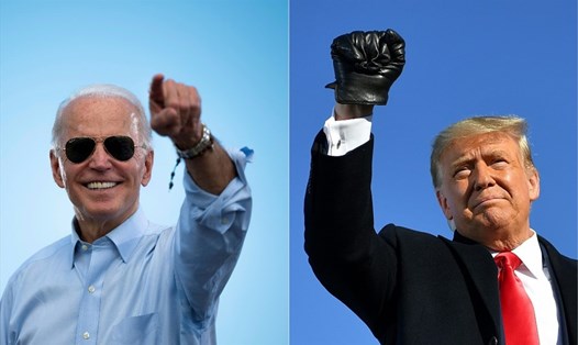 Tổng thống Donald Trump và Tổng thống đắc cử Joe Biden. Ảnh: AFP.