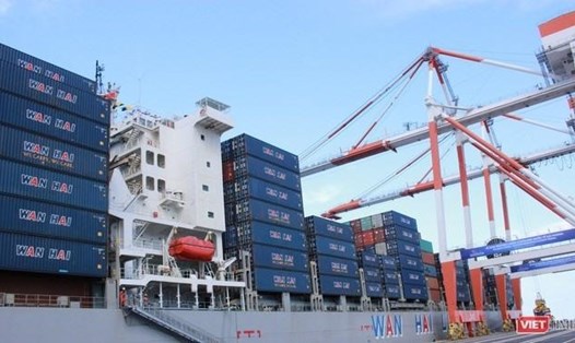 Cảng container quốc tế Hải Phòng (HITC). Ảnh: MAI CHI