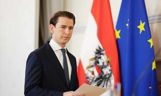 Thủ tướng Áo Sebastian Kurz tuyên bố từ chức. Ảnh: AFP