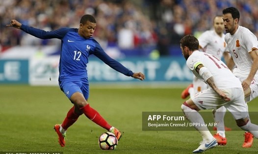 Tuyển Pháp sẽ có cuộc chạm trán hấp dẫn với tuyển Tây Ban Nha ở chung kết Nations League. Ảnh: AFP