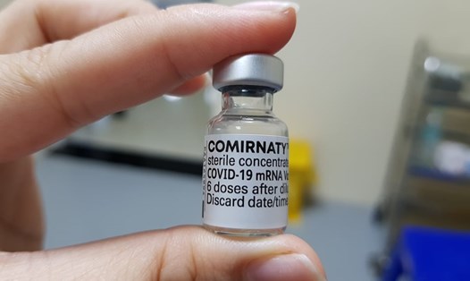 Vaccine COVID-19 của Pfizer. Ảnh: Thùy Linh