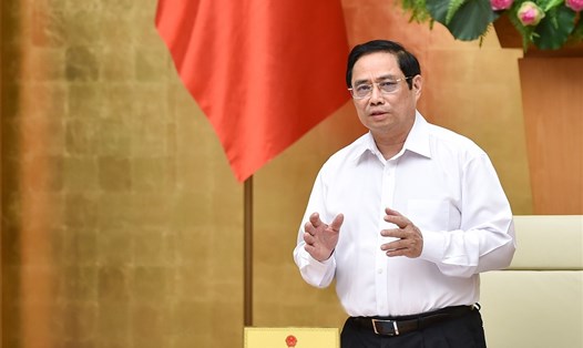 Thủ tướng Chính phủ Phạm Minh Chính gửi thư tới đội ngũ doanh nhân trên cả nước. Ảnh Nhật Bắc
