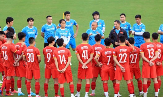Đội hình tuyển Việt Nam nhiều khả năng được giữ nguyên trong trận đấu với tuyển Oman. Ảnh: VFF