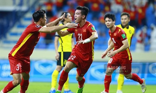 Tuyển Việt Nam được kỳ vọng giành điểm đầu tiên ở vòng loại cuối cùng World Cup 2022. Ảnh: Trung Thu