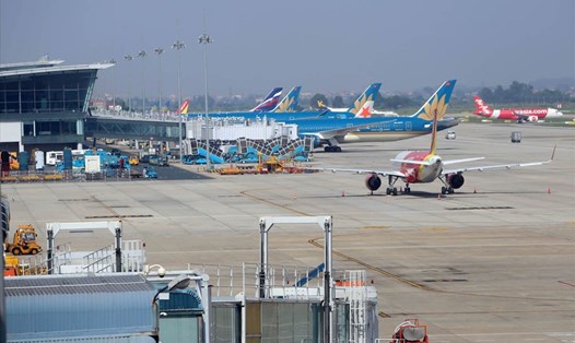 Sân bay Nội Bài. Ảnh GT