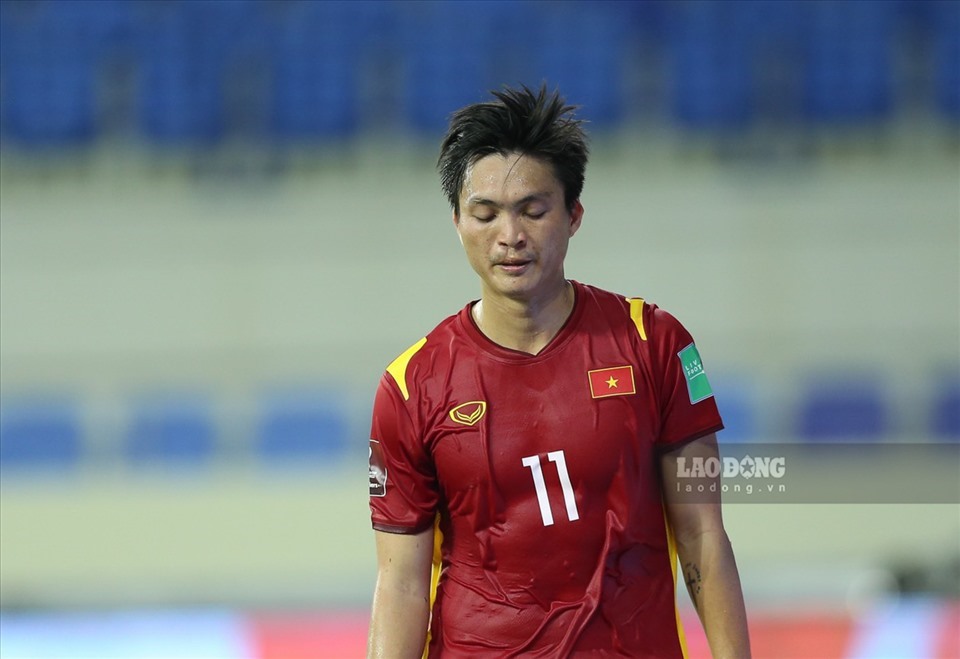 Tuấn Anh vắng mặt trong trận gặp Oman vì chấn thương. Ảnh: Trung Thu